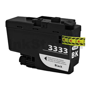 Compatible Brother LC-3333BK High Yield Black Ink Cartridge - 3,000 pages