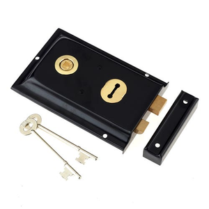 Rim Sashlock Door Lock - 6x4" (Inch) - Black - Security Solutions