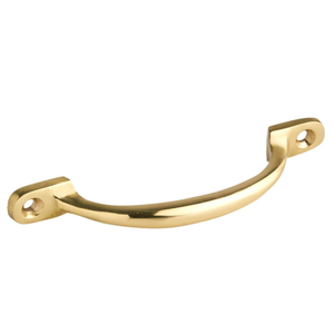 D Pull Cabinet Handle - Brass - 90mm - Elite Knobs & Handles