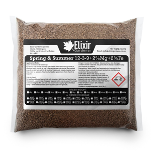 Spring & Summer Compound Lawn Fertiliser (12-3-9) - 5Kg, Polythene Bag