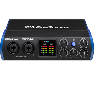 PreSonus Studio 24c 2x2 USB-C Interface w/ Studio One Artist & Ableton Live Lite