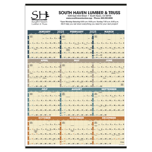 Triumph®  Time Management Span-A-Year Calendar -  Non-Laminated