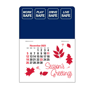 Press-N-Stick  Calendar - Safety  Slogans