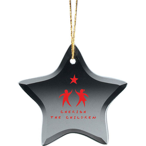 Glass  Star  Ornament