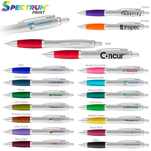Curvaceous Silver Matte Ballpoint