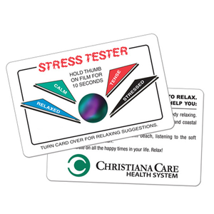 Stress  Card with Stress  Crystal