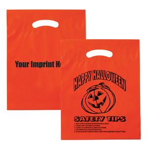 Die  Cut Orange Halloween Bag - 12 x  15