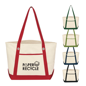 Medium  Cotton Canvas Sailing  Tote