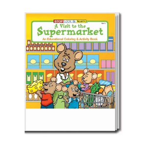 Coloring  Books: A visit to the supermarket  