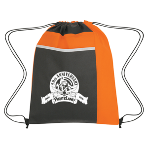 Non-Woven  Drawstring Pack -Lg Front  Pocket
