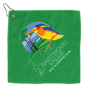 Microfiber  Golf Towel - Metal Grommet and  Clip