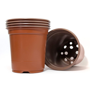 Recycled Plastic Thermoformed Plant Pots (9cm-13cm Sizes) - 9cm Terracotta, 1000
