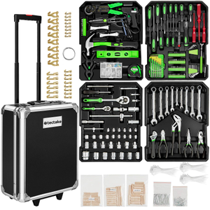 Aluminum Trolley Tool Case, 1,200-Piece Set