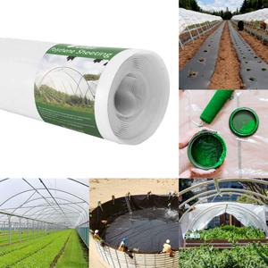 2m Wide Clear Polythene Sheeting | Heavy-Duty 1000g (250mu) - 5m