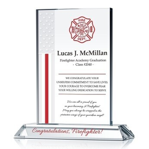 Fire Academy Graduation Gift Plaque