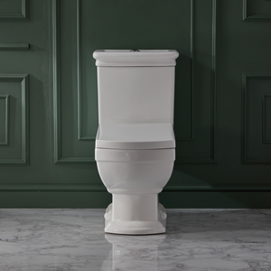 Milano Sandringham - Traditional Close Coupled Toilet with Cistern, Soft Close Seat and Chrome Flush Button