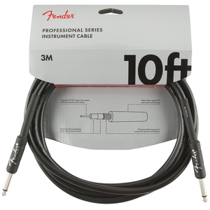 Fender Professional Series Instrument Cable Straight/Straight 10' (Black)