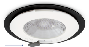 JCC V50 Colour Selectable Fixed Fire-rated LED Downlight 7W 650lm IP65 No Bezel