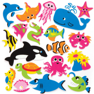 Zeedieren stickers van foma