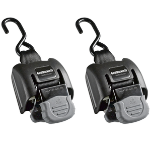 43 inch G2 Stainless Steel Retractable Ratcheting Transom Tie-Down, pack of 2