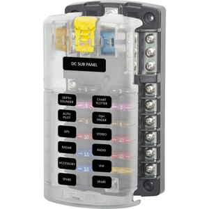 ST Blade Fuse Block with 12 Circuits & Negative Bus