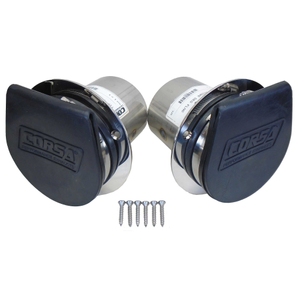 Stainless Steel Exhaust Tips with External Flappers - 4 in.