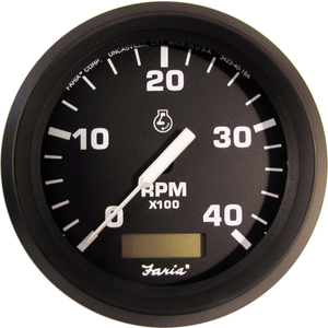 Euro 4000 RPM Diesel Tachometer with Hourmeter | Faria 32834
