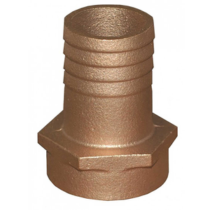 Bronze Tail Piece Fitting 1/2 inch Female NPT X 5/8 inch Hose Barb