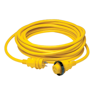 75 foot Yellow Power Cord Set, 125 volt