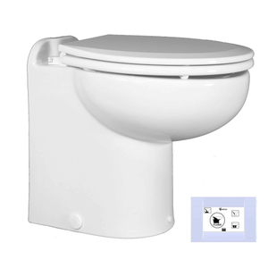 Marine Elegance Toilet, 12 volt - Raw Water w/STCBL Control | Raritan 231HR01206