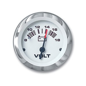 Lido Series Voltmeter Gauge - 8-18 VDC