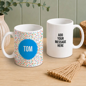 Blue Confetti Coffee Mug