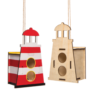 Vogelhaus-Bastelsets Leuchtturm aus Holz