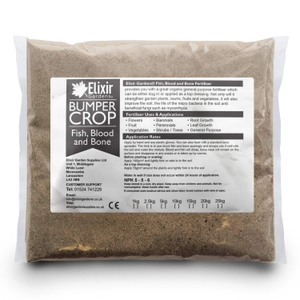 Bumper Crop Fish Blood & Bone Meal Fertiliser (5-5-6) - 10kg, Polythene Bag