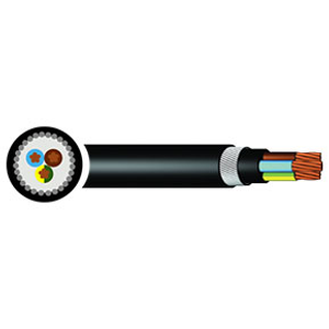 6943X BS5467 SWA PVC XLPE Armoured Cable 3 Core 6mm² Brown/Blue/GY