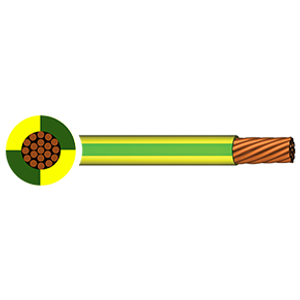 6491X BS EN 50525-2-3 H07V-R 16mm² Single Core PVC Cable Green/Yellow