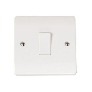 Click CMA011 Mode 1 Gang 2 Way Light Switch White