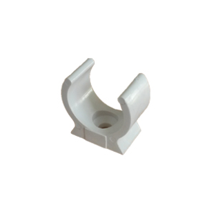20mm PVC Conduit Spring Saddle White