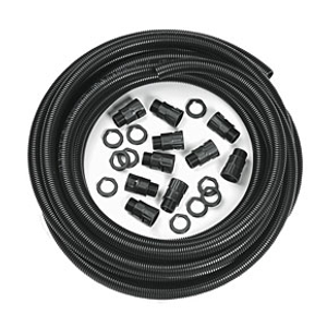 Flexicon LoFlex FCP20K/PP 20mm Flexible Conduit Kit 10mtr c/w x10 Glands Black