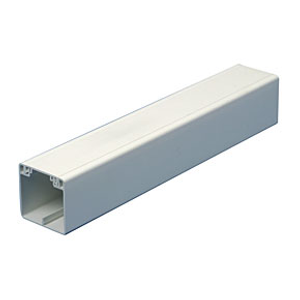 Falcon MCT75 75 x 75mm PVC Cable Trunking 3mtr Length White c/w Lid