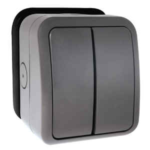 Click OA412AG Weatherproof 2 Gang 2 Way Switch IP66