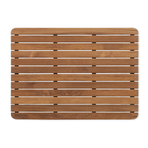 25" x 18" Teak Bath or Shower Mat with Rounded Corners