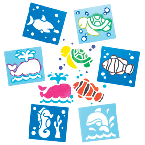 Zeedieren sjablonen