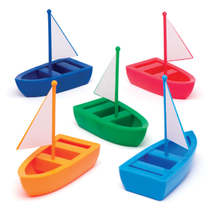 Zeilbootjes van plastic