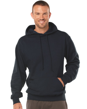 Badger Sport 1254 Hooded Sweatshirt With Sport Shoulders Black Wholesale Custom Printing & Embroidery