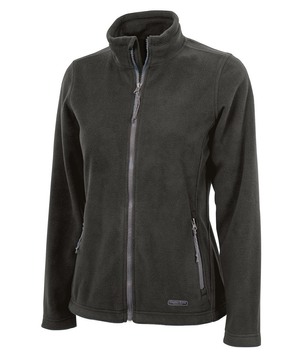 Charles River 5250 Women's Boundary Fleece Jacket Charcoal Heather Wholesale Custom Printing & Embroidery