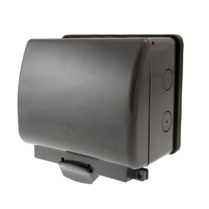 Click OA502AG 2 Gang Double Weatherproof Unfurnished IP66