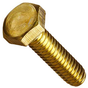 M8 x 25mm Brass Hexagon Head Set Bolt