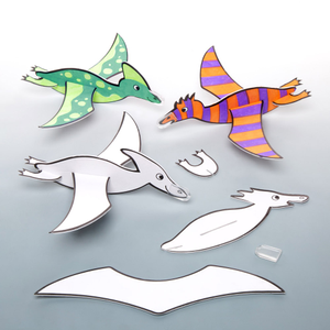 Dinosaur Colour-in Gliders 