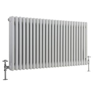 Milano Windsor - Horizontal Traditional Column Radiator - 3 Column - 600mm x 1190mm - White